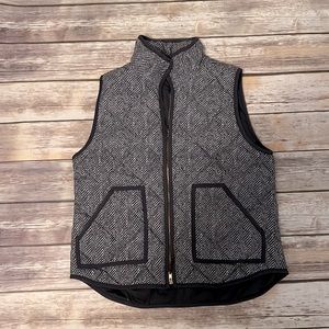 JCrew herringbone Excursion Vest charcoal